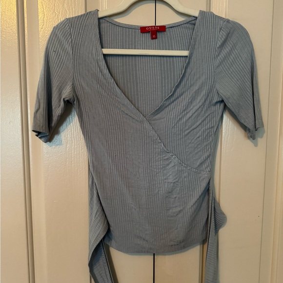 Guess Jalissa Ribbed Wrap Top - Picture 4 of 5